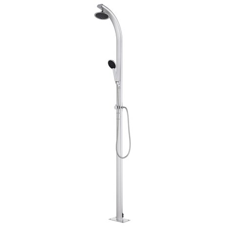 Buitendouche 215 cm aluminium 1