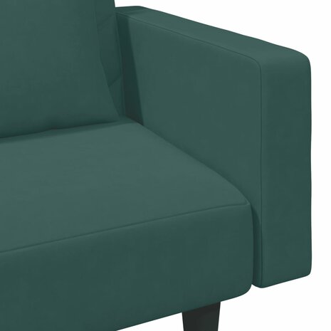 2-delige Loungeset met kussens fluweel donkergroen 9