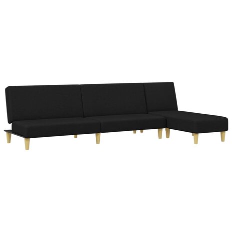 2-delige Loungeset stof zwart 2