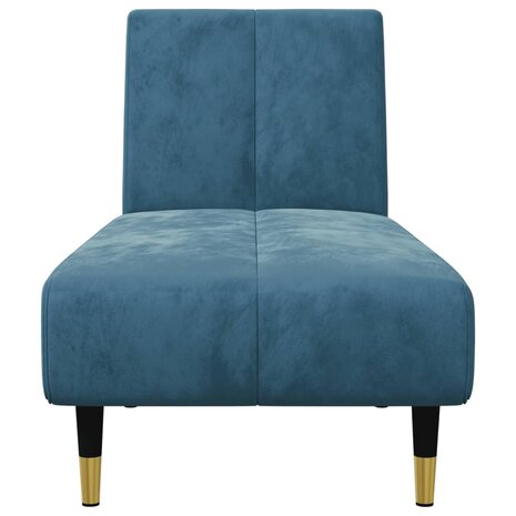 2-delige Loungeset fluweel blauw 7