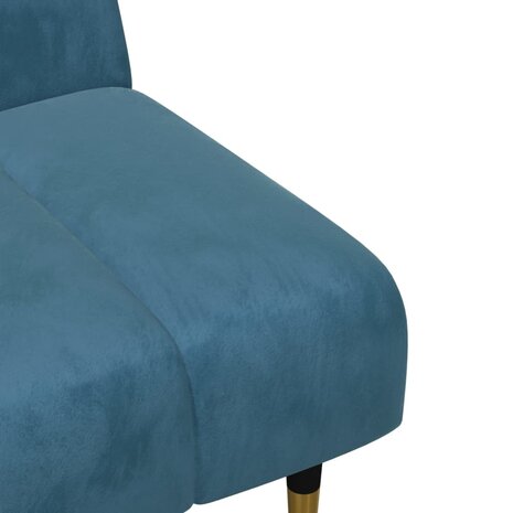 2-delige Loungeset fluweel blauw 9