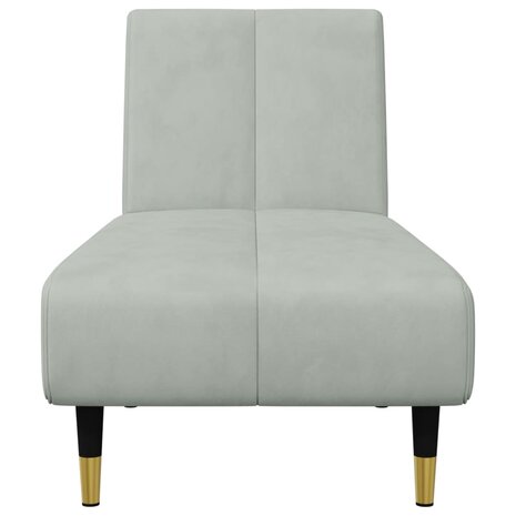 2-delige Loungeset fluweel lichtgrijs 7