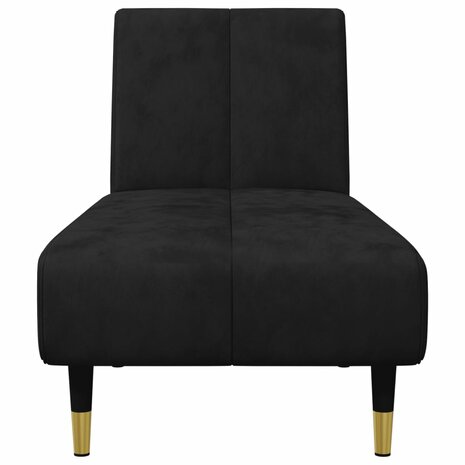 2-delige Loungeset fluweel zwart 7