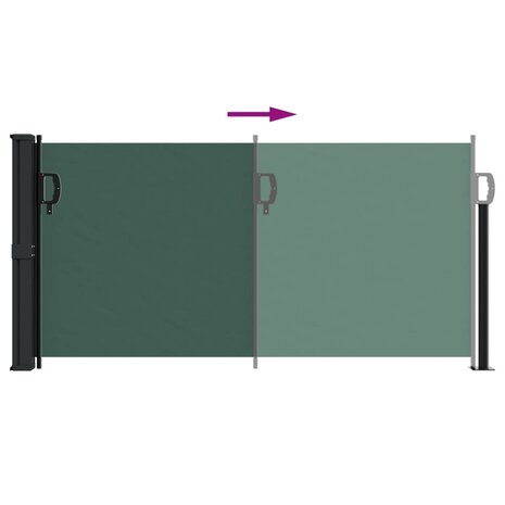 Windscherm uittrekbaar 100x300 cm donkergroen 5