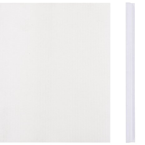 Tuinscherm 70x0,19 m PVC wit 3