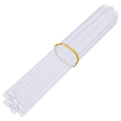 Tuinschermen 4 st 35x0,19 m PVC wit 6