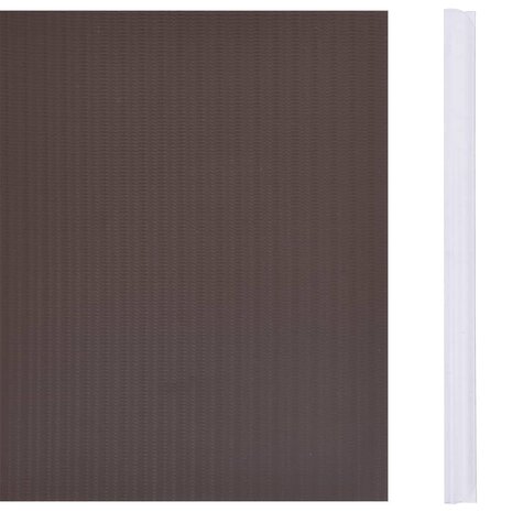 Tuinschermen 4 st 35x0,19 m PVC bruin 8
