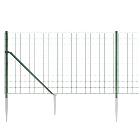 Draadgaashek met grondankers 0,8x10 m groen 4