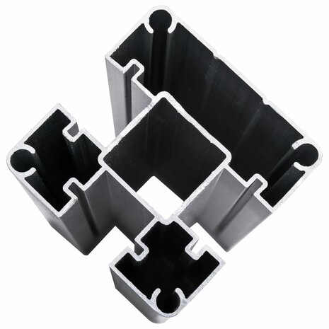 Schuttingpanelenset 872x146 cm HKC zwart 8