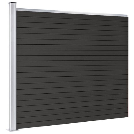 Schuttingpaneel 175x146 cm HKC grijs 3