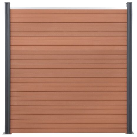 Schuttingpaneelset 526x186 cm HKC bruin 4