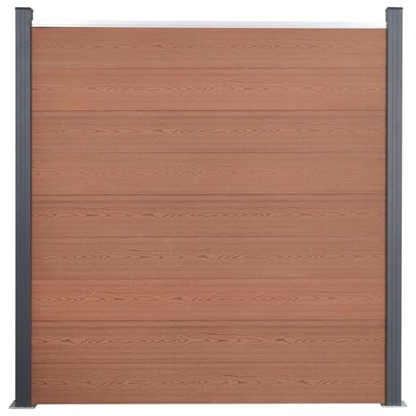 Schuttingpaneelset 872x186 cm HKC bruin 3