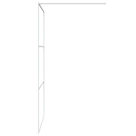 Inloopdouchewand 115x195 cm transparant ESG-glas wit 4