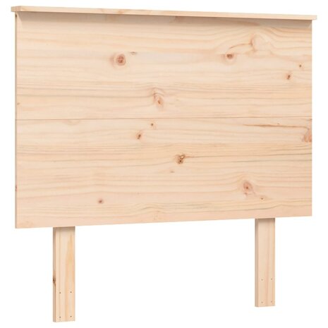 Seniorenbed met hoofdbord massief hout 100x200 cm 8