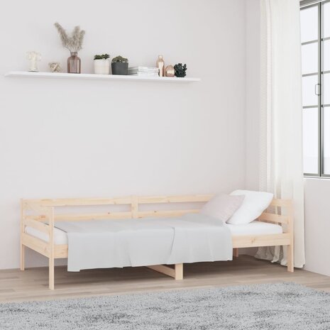 Slaapbank zonder matras 80x200 cm massief grenenhout 1