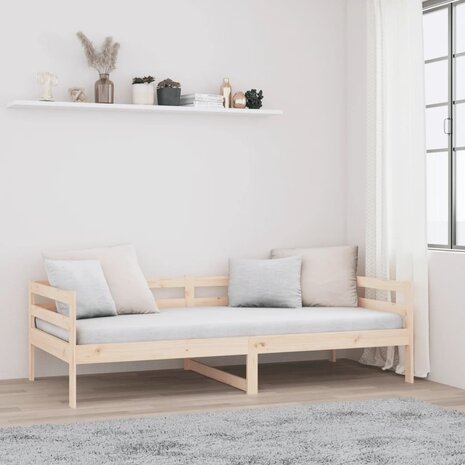 Slaapbank zonder matras 80x200 cm massief grenenhout 4
