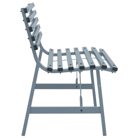 Tuinbank 110 cm staal grijs 4