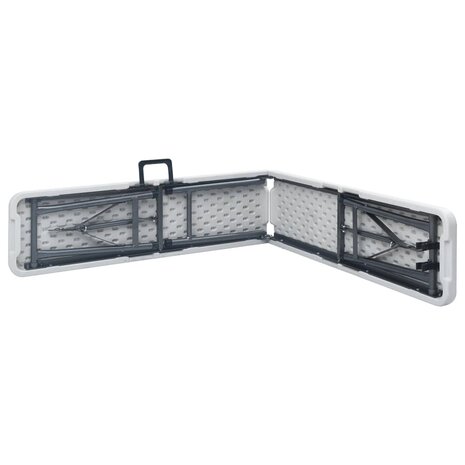 Tuinbanken inklapbaar 2 st 180 cm HDPE wit 4