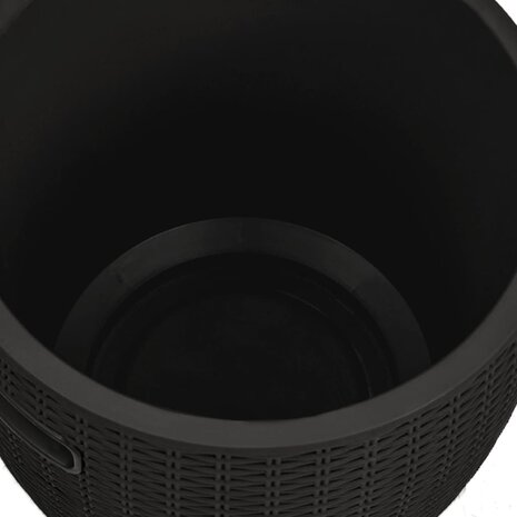 Tuinbox 4-in-1 polypropeen zwart 8