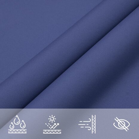 Zonnescherm driehoekig 3x4x4 m oxford stof blauw 8