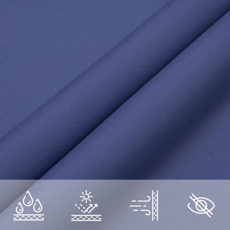 Zonnescherm driehoekig 6x6x6 m oxford stof blauw 8