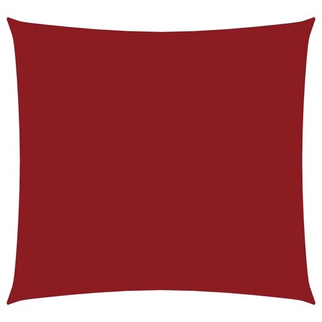 Zonnescherm vierkant 3,6x3,6 m oxford stof rood 2