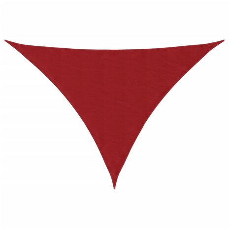 Zonnescherm driehoekig 3x3x3 m oxford stof rood 2