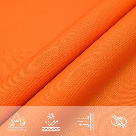 Schaduwdoek driehoekig 3x4x4 m oxford stof oranje 7