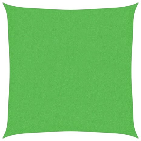 Zonnezeil 160 g/m² 2,5x2,5 m HDPE lichtgroen 2