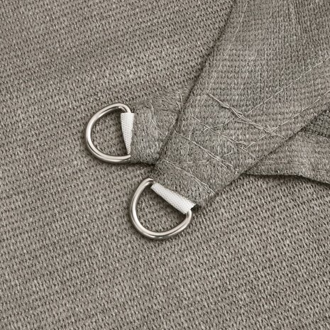 Zonnezeil 160 g/m&sup2; driehoekig 3,6x3,6x3,6 m HDPE lichtgrijs 5