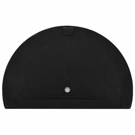Parasolvoet halfrond 9 kg polyresin zwart 5