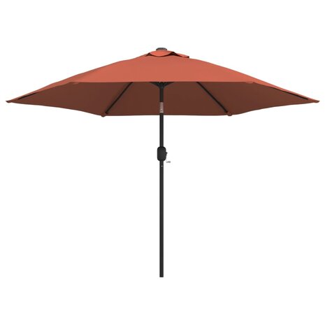 Parasol met metalen paal 300 cm terracottakleurig 2