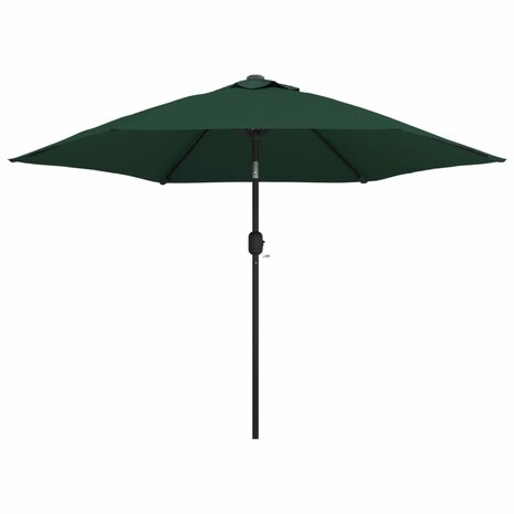 Parasol met stalen paal 3 m groen 1