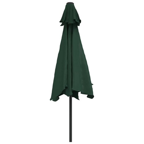 Parasol met stalen paal 3 m groen 4