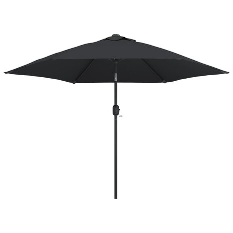 Parasol met metalen paal 300 cm zwart 2