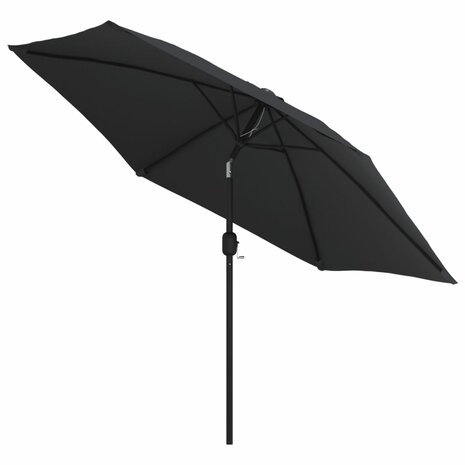 Parasol met metalen paal 300 cm zwart 3