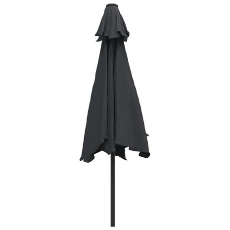 Parasol met metalen paal 300 cm zwart 4