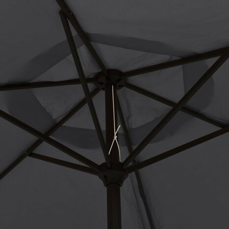 Parasol met metalen paal 300 cm zwart 5