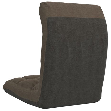 Vloerstoel inklapbaar stof taupe 5