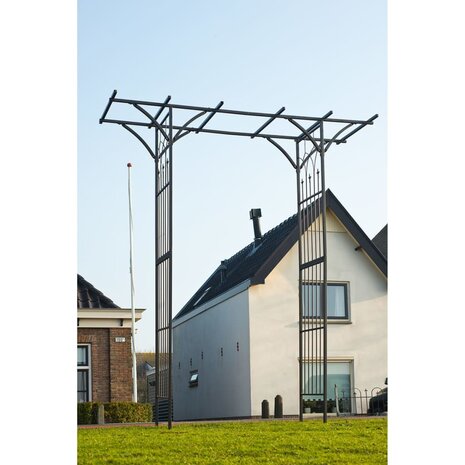 Nature Tuinboog 114x66x232 cm metaal zwart 4