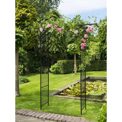 Nature Tuinboog 114x66x232 cm metaal zwart 5