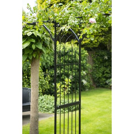 Nature Tuinboog 114x66x232 cm metaal zwart 7