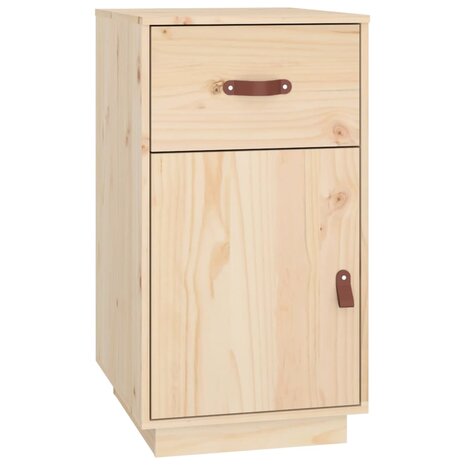 Bureau met kastjes 135x50x75 cm massief grenenhout 8