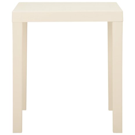 Tuintafel 79x65x72 cm kunststof wit 3
