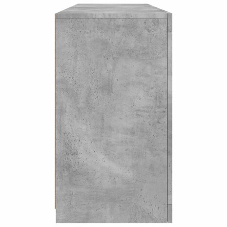Dressoir met LED-verlichting 163x37x67 cm betongrijs 7