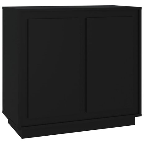 Dressoir 80x34x75 cm bewerkt hout zwart 2
