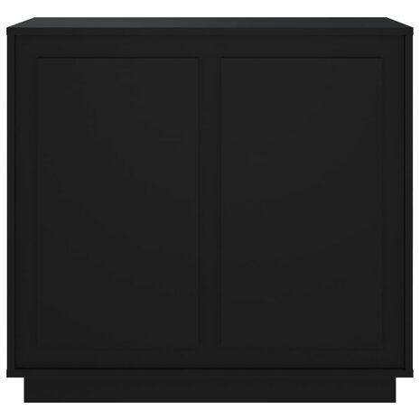 Dressoir 80x34x75 cm bewerkt hout zwart 5