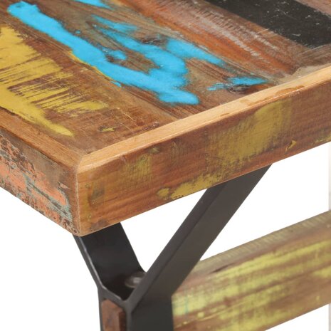 Eettafel 140x70x76 cm massief gerecycled hout 5