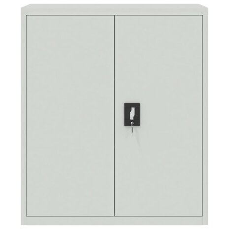 Archiefkast 90x40x145 cm staal lichtgrijs 8