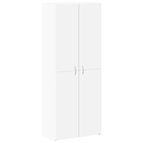 Archiefkast 60x32x153 cm bewerkt hout wit 2